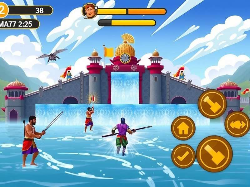 Water Wall Warrior Indian Festival Event